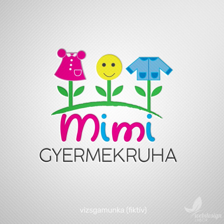 Mimi Gyermekruha logó (fiktív megrendelő)
