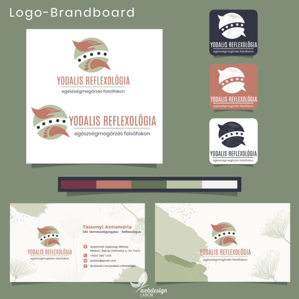 Logo és Arculattervezés - Brandboard - Yodalis Reflexológia