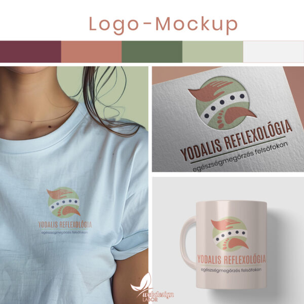 Logo és Arculattervezés - Mockup - Yodalis Reflexológia